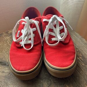 Vans Kids (size 5) or Women’s (size 6) Authentic Low-Top Sneakers in Red